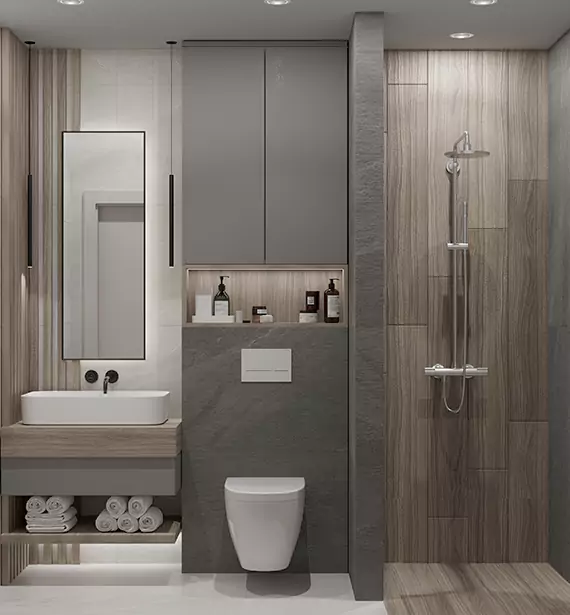 Modern Small Bathroom Remodel in Cedar Grove, WV