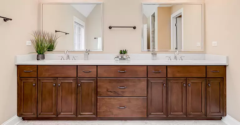 Bathroom Cabinet Renovation in Cedar Grove