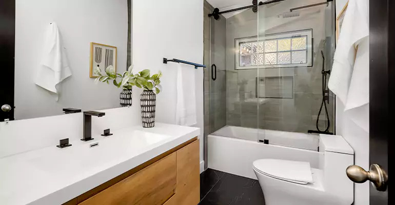 Tub to Shower Renovation in Cedar Grove