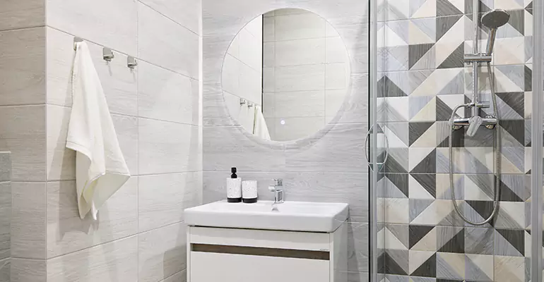 Small Master Bathroom Remodel in Cedar Grove