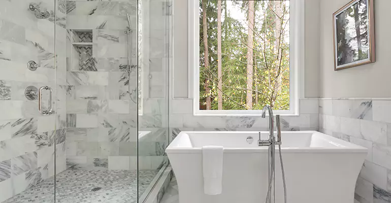 Bathtub to Tile Shower Conversion in Cedar Grove